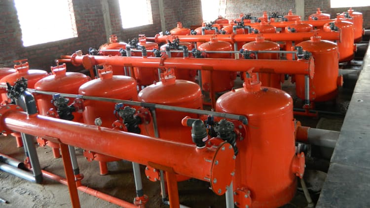 Community Irrigation Project Filtration Room India