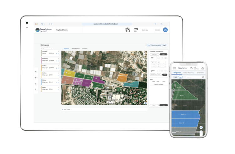 Growsphere on tablet